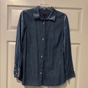 Talbots Denim Button-Up Shirt